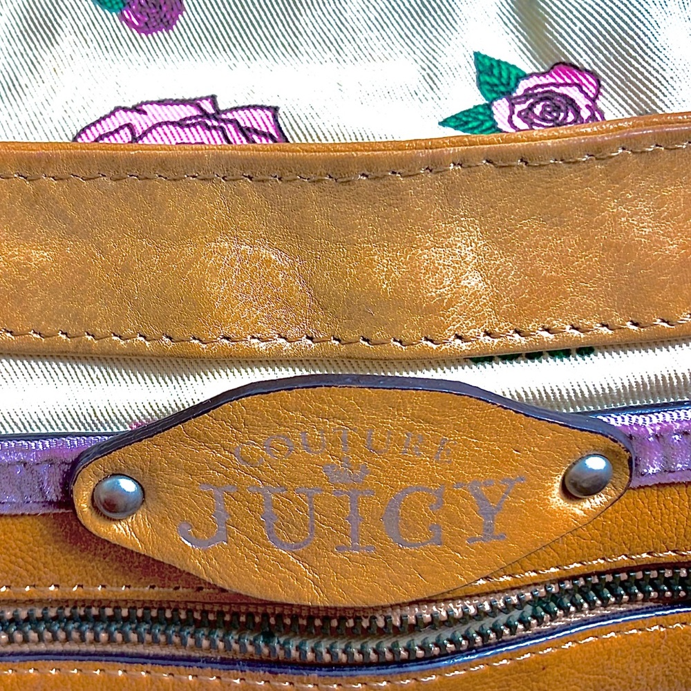 Juicy Couture brown leather shoulder handbag - Picture 8 of 11